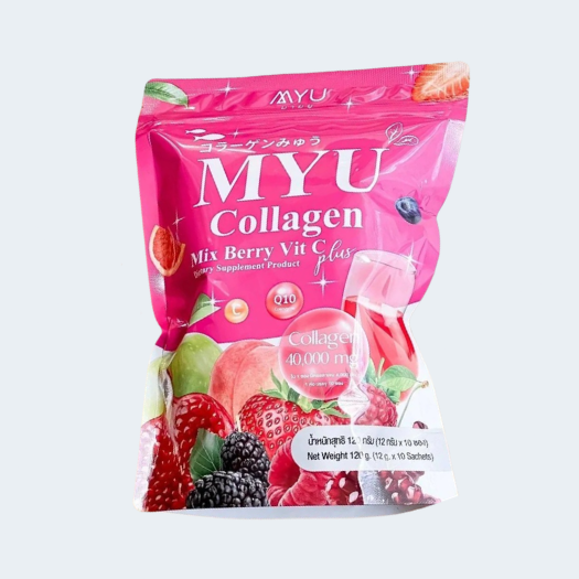MYU Collagen mix berry ViT C+ ( 10 piece sachet)