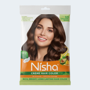 Nisha cream hair color (chocolate brown 3.5)